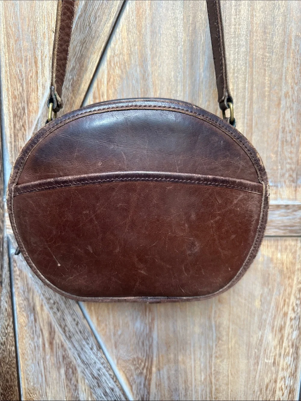 Coach Vintage Chester Canteen Leather Crossbody Shoulder Bag Restoration Project